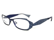 Jean Lafont Eyeglasses Frames ESCAPADE 367 Blue Floral Full Rim 49-17-135