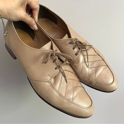 Vintage Taupe Leather Oxford Shoes - 10.5, made in Canada  | eBay