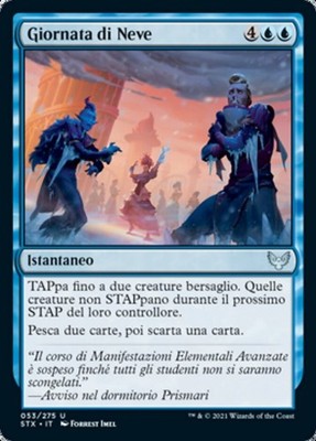 MTG Magic STX Strixhaven - 1x DEU NM 053 U Snow Day