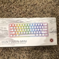 Razer Huntsman Mini Mercury 60 White Optical Wired Gaming Keyboard RGB