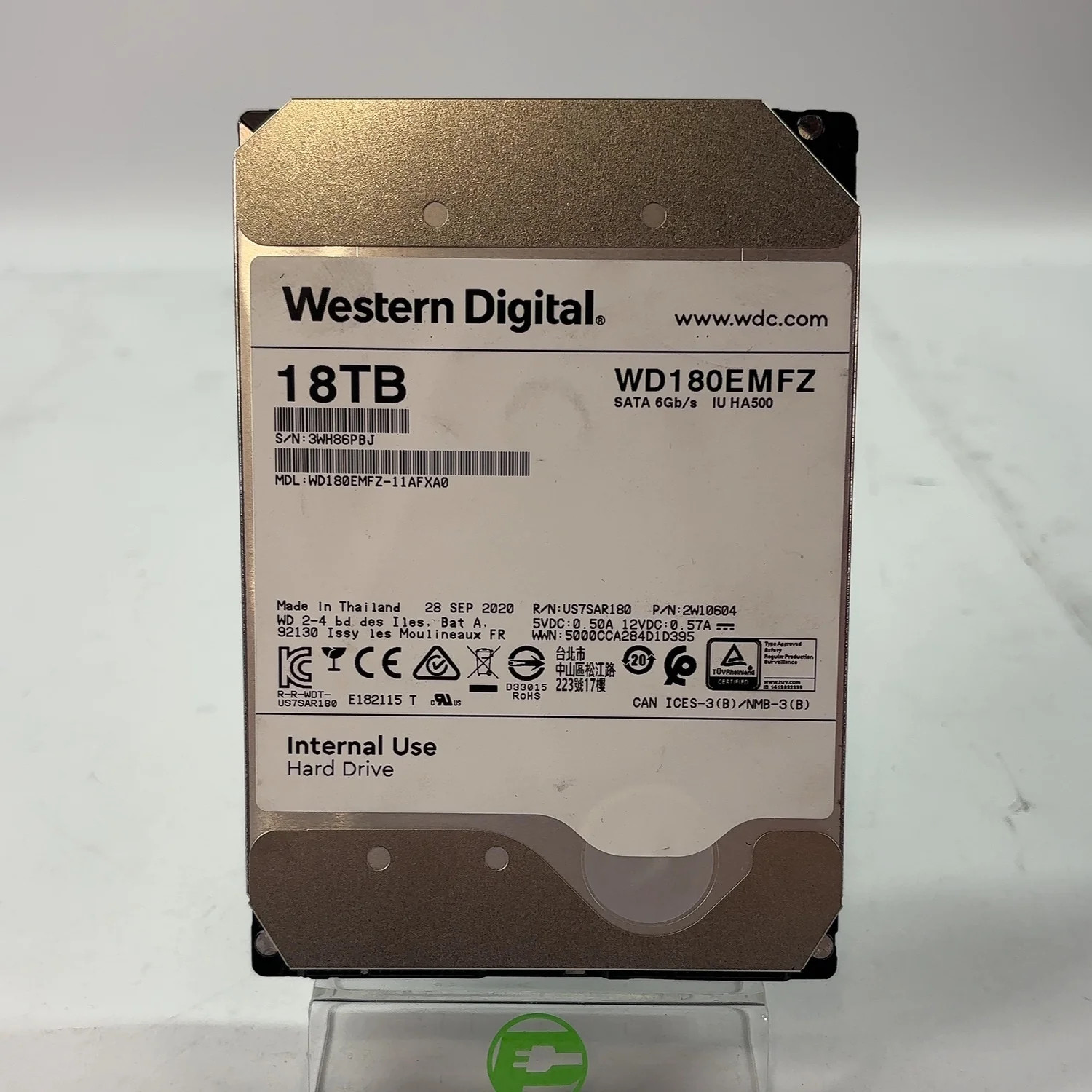 Western Digital WD 3.5" Enterprise 18TB SATA III 6Gbps HDD WD180EDFZ