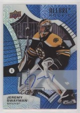 2021-22 Upper Deck Allure Rookies Blue Line 16/35 Jeremy Swayman #146 Auto u0h