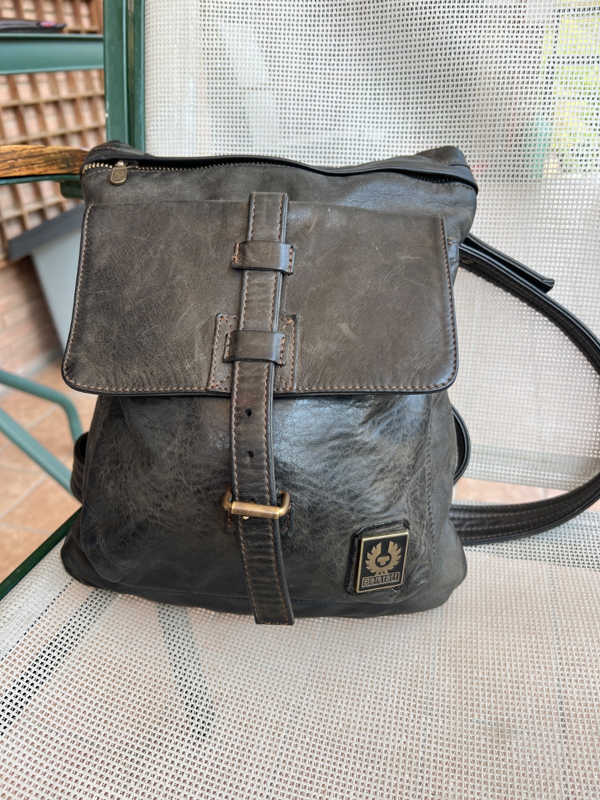 Borsa a tracolla BELSTAFF Messenger SPEED antica nera epoca Malenotti