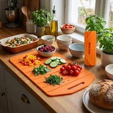 Flexible Kitchen Chopping Mat Anti-Slip Silicone Cut Board  Outdoor Cooking