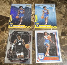 Panini 2022-23 Jalen Williams OKC Thunder RC NBA Hoops/Prizm Lot 4
