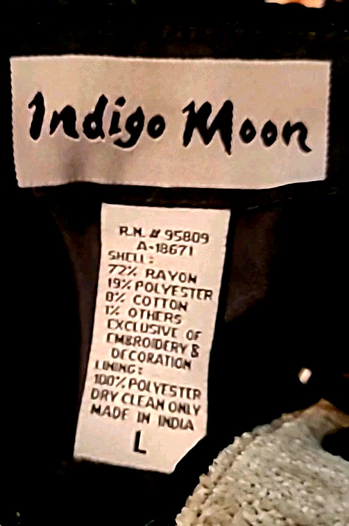 Indigo Moon Vintage Tapestry Patchwork Jacket Wom… - image 2