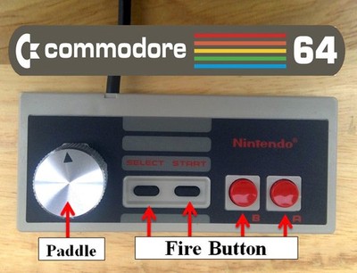 Commodore 64 128 VIC 20 VIC-20 Modded Joystick Paddle Controller Mod