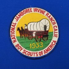 Boy Scouts Of America 1953 National Jamboree Jacket Patch Irvine Ranch CA 265B1