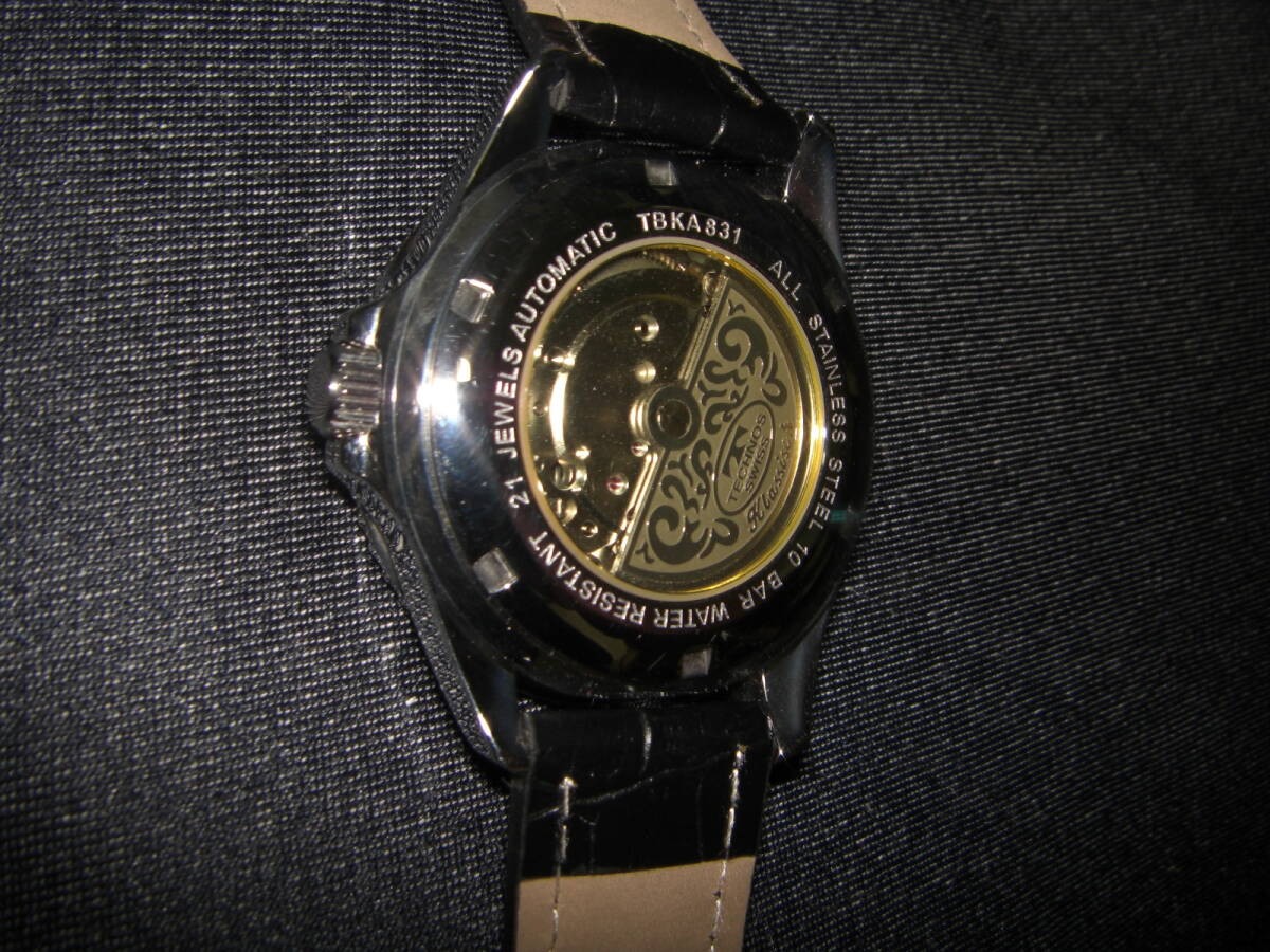 Technos Swiss Automatic Mechanical Watch 21J Skel… - image 9