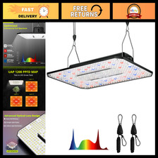 120W LED Grow Light for Indoor Plants - Full Spectrum, Dimmable, High Efficiency