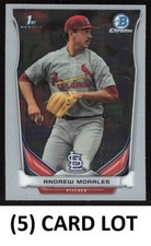 5 Card Lot - 2014 Bowman Chrome Mini  #131 Andrew Morales