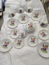 Childrens Porcelain Toy China Tea Set 16pc Made In JAPAN No Sugar Bowl