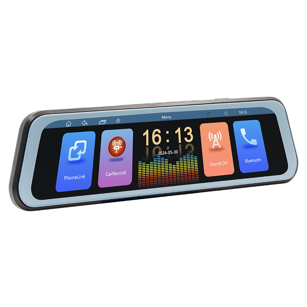 Rearview Mirror Dash Cam Touch Screen 9.36in Car DVR Recorder For Apple CarPlay