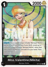 Miss.Valentine(Mikita) OP14-087 Rare The Azure Sea's Seven One Piece Foil NM