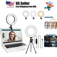 Video Conference Lighting Kit, LED Ring Light for Webcam Lighting, 3 Light Mo...