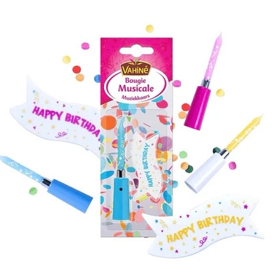VAHINE bougie muscicale pour gâteau d'anniversaire - Photo 1/3