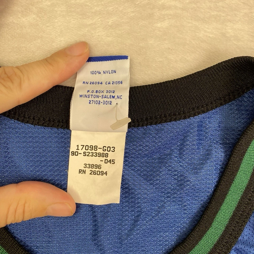 Camiseta de colección campeón Stephon Marbury #3 Timberwolves juvenil XL 90s NBA USADA EN EXCELENTE ESTADO Foto 4 de 4