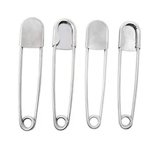 Honbay 4PCS Large Safety Pins, 5 Inch Jumbo Safety Pins, Heavy Duty Stainless 