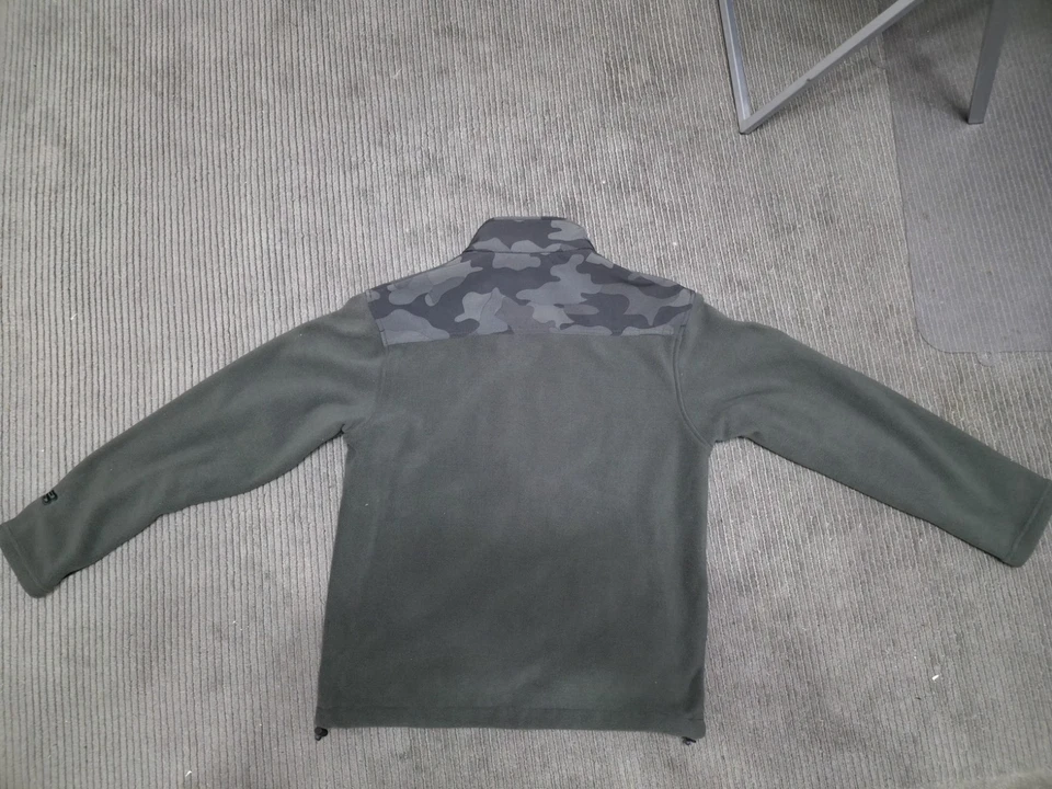 New Balance Camo Fleece Jacket Run Gym Size Mens size Medium Black Full Zip - Image 2 of 4