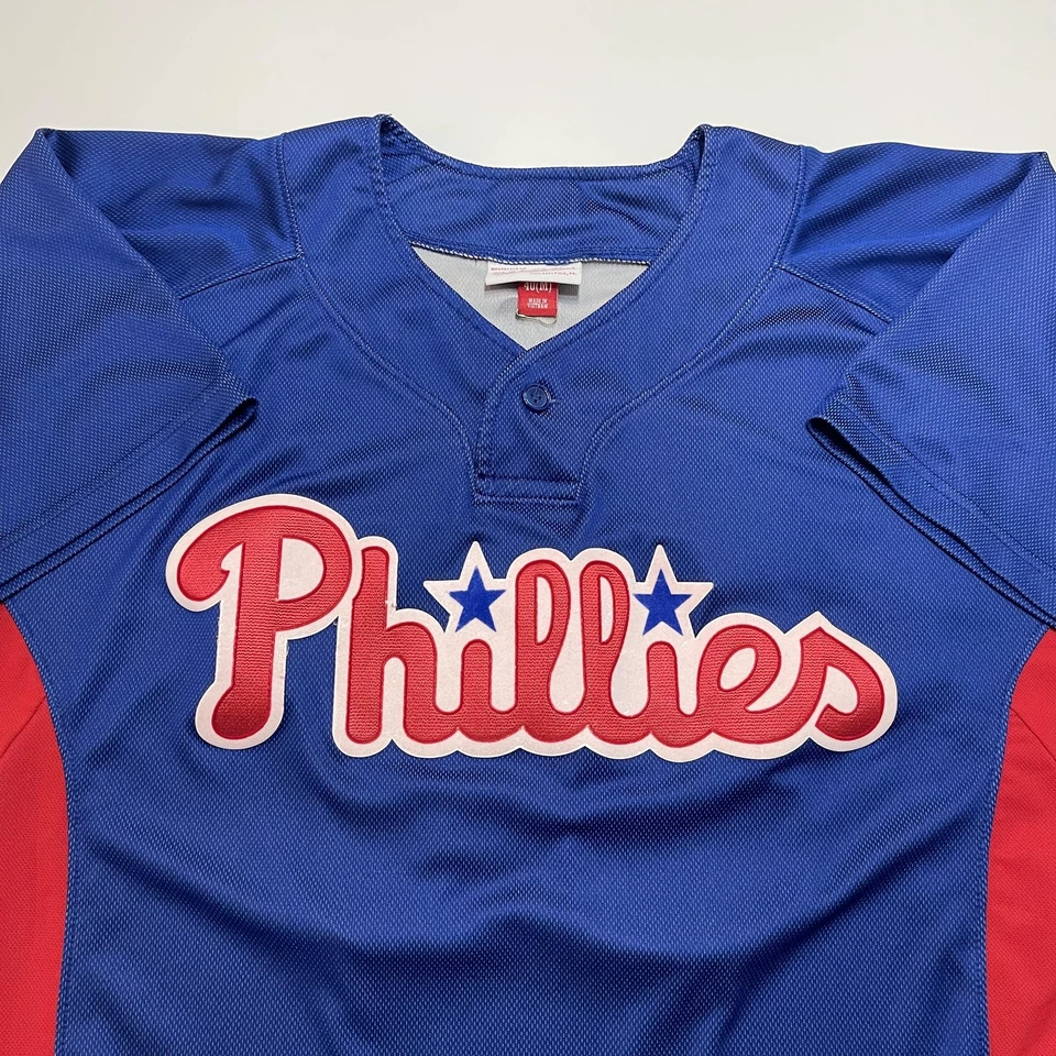 Philadelphia Phillies Jersey Mens Medium MLB Baseball Roy Halladay 34 2010 - Image 4 of 4
