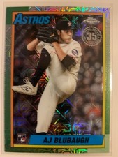 2025 Topps- 1990 Topps Chrome Silver Pack AJ Blubaugh #U90C-53