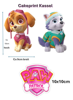 Tortenaufleger Skye& Everest Paw Patrol Set Tortendeko PAW PATROL Skye