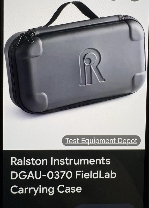 (CASE ONLY) Ralston Instruments Fieldlab Carrying Case with Handle (Black) NEW
