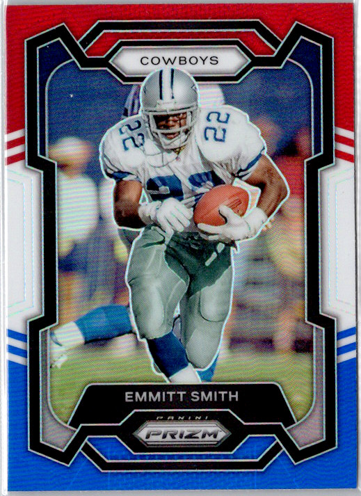 Emmitt Smith Panini Prizm - Red White and Blue 2023 74 NM