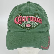Corona Beer Hat - Green StrapBack Baseball Cap Vintage 90s Y2K Mexico Lager