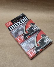 Maxell UR 90 Normal Bias Audio Cassette Tapes - 2 Pack Sealed