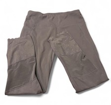 Varley Gray Downing Excalibur Scalloped Mesh Back Panel Leggings Size M