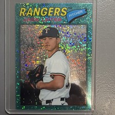 2026 Topps Heritage - Chrome Jack Leiter #304 Light Blue Sparkle Refractor