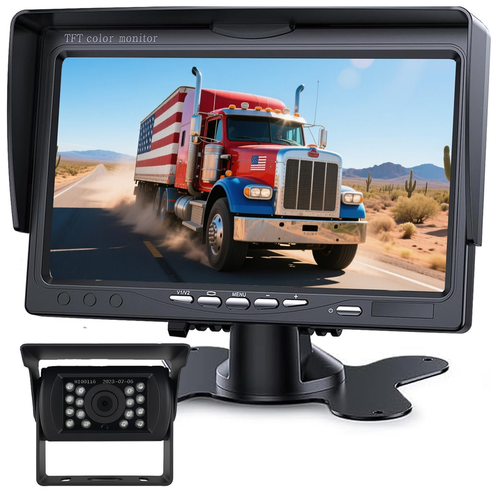 Allruby Backup Camera Monitor Kit7 Hd 1080P Monitorip69 Waterproof Rearview - Picture 1 of 7