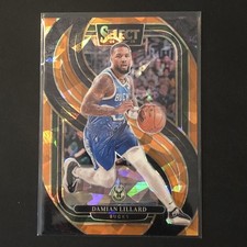 2024-25 Panini Select - Premier Level Damian Lillard #145 Orange Ice /275