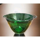 Anchor Hocking Vtg Forest Green Batter Mixing Bowl Tab Handle Pour Spout