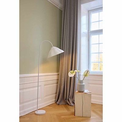 Stehleuchte Wohnzimmerlampe Decor Lotus Leaf Floor 153cm Weiß 1 x E27 Pappmaché