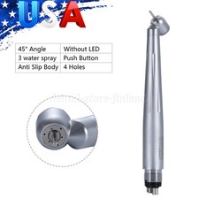 Dental 45 Degree Surgical High Speed Handpiece Push Button 4 Hole NSK Style