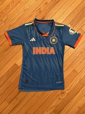 Adidas India ICC Cricket World Cup Blue Jersey Authentic 23/24 Size Small