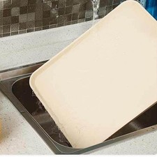 —Durable Plastic Chopping Board With Raised Edges For Cooking Home
