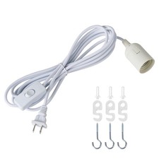 Plug In Hanging Light Kit UL 13ft E26 E27 Cord Extension Pendant Lantern Replace