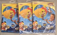 Disney Junior Beach Ball Lot of 3 Mickey Road Racers Beach Swimming New Sealed