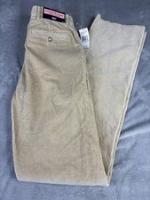 Vineyard Vines Chilmark Corduroy Pants Mens 32xU Driftwood Tan Cord Unhemmed 39"
