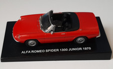 ALFA ROMEO SPIDER 1300 JUNIOR 1970 SU BASE PLASTICA NERA PININFARINA