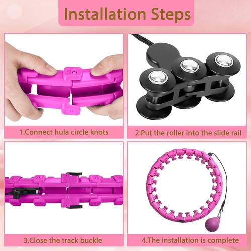 Effortless 34 Knots Smart Waist Exercise Ring for Weight Loss & Fitness - Picture 8 of 8
