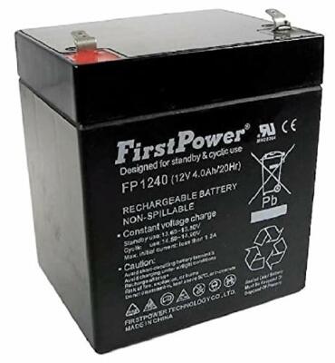FirstPower Casil ADT CA1240 12V 4Ah SLA Alarm Replacement ...
