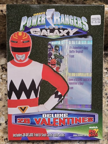 Mighty Morphin Power Rangers 28 Valentines Cards 1999 NEW VTG
