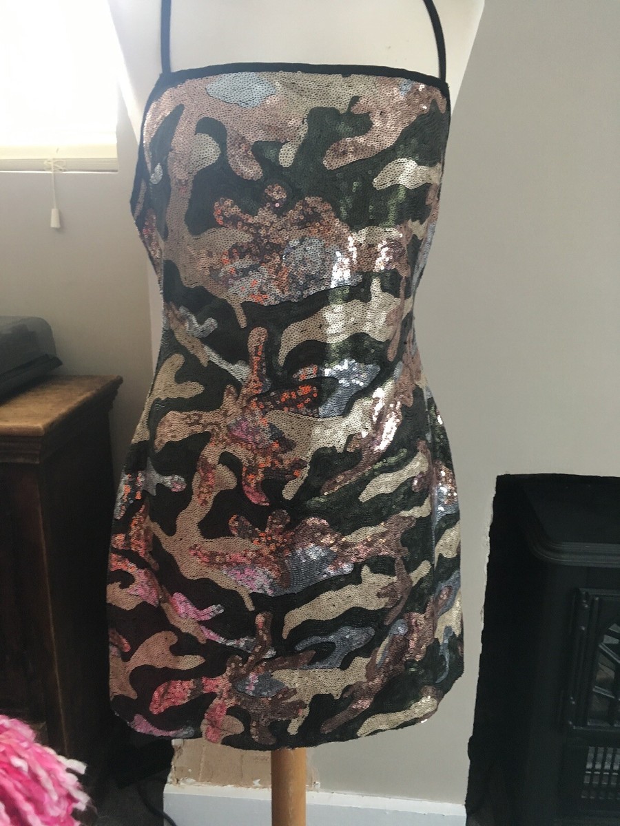 honey punch sequin dress Honey Punch Burgundy Mix Multi Sequin V Neck Mini Dress