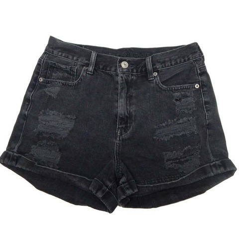 Black Mom Shorts Distressed | eBay