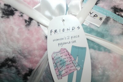 NEW Friends TV Show Women's 2 Piece Pajamas PJ Set Plush Sleepwear Gift