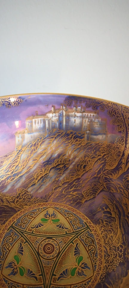 Extremely Rare Aynsley Lustre Fruit Bowl - Edinburgh & Stirling Castles - Image 3 of 4